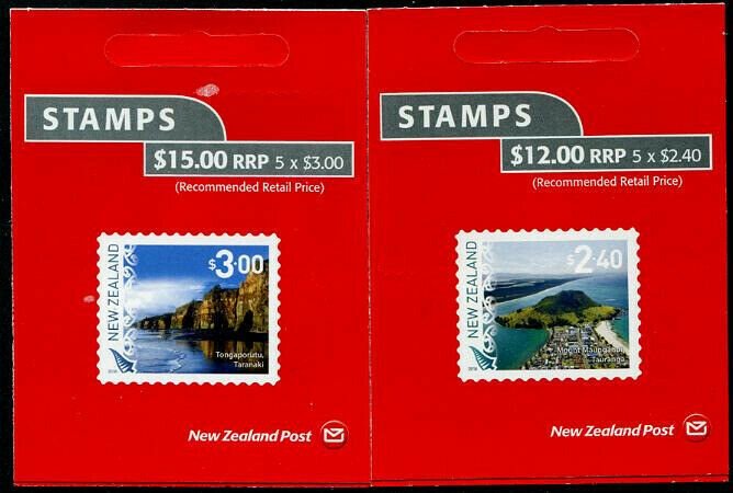 HERRICKSTAMP NEW ISSUES NEW ZEALAND Sc.# 2802a-03a Landscapes 2018 Booklets