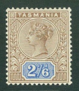 SG 222 Tasmania 1892-96. 2/6 brown & blue. Unmounted mint CAT £35