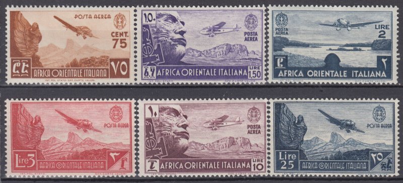 Italy East Africa - Air Mail African Subjects - Sassone n.A1-A13 MNH** cv 1350$