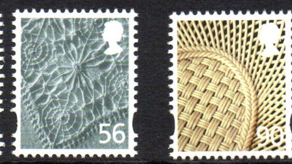 Great Britain Northern Ireland 30-1 2009 56p linen 90p china stamp set mint NH