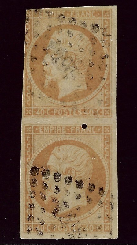 France #18 Pair Used F-VF..Worth a close look!!
