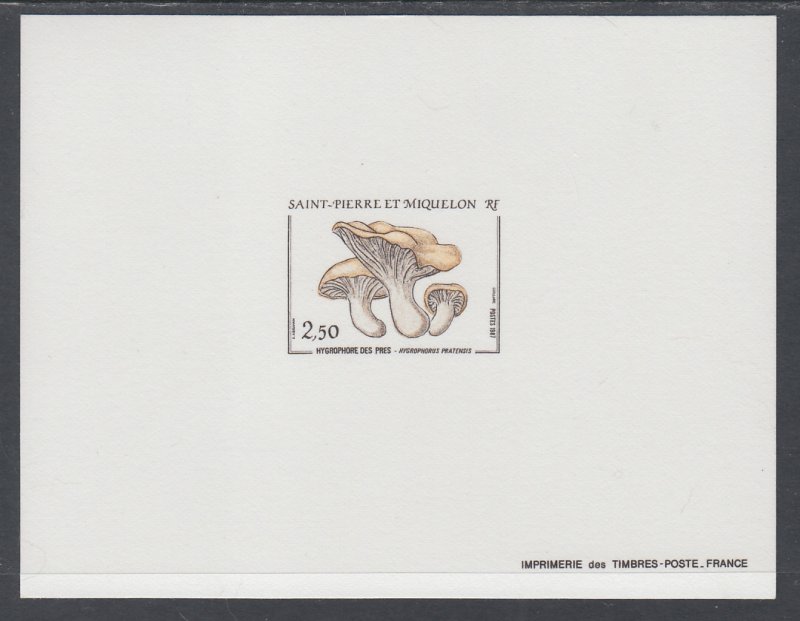 St Pierre and Miquelon 487 Mushroom Proof NH VF