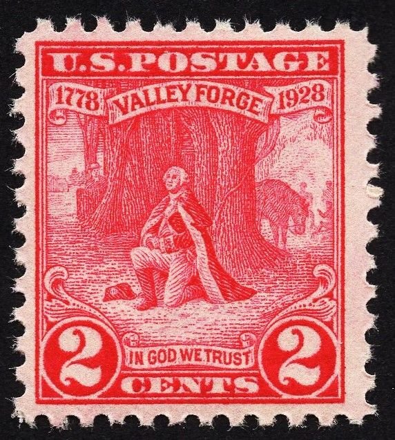 US 645 MNH VF 2 Cent Valley Forge