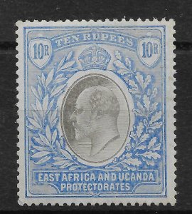 KENYA, UGANDA & TANGANYIKA SG14a 1903 10r GREY & ULTRAMARINE ON CHALKY MTD MINT