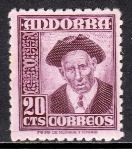 Andorra (Spanish) - Scott #40 - MH - SCV $7.50