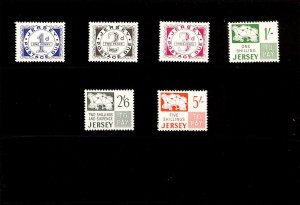 Jersey, Postage Stamp, #J1-J6 Mint NH,  1969 Postage Due