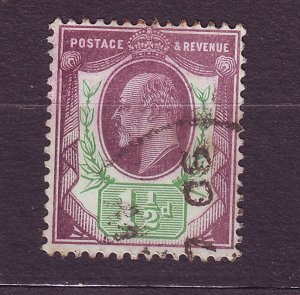 J23524 JLstamps 1902-11 great britain used #129 king