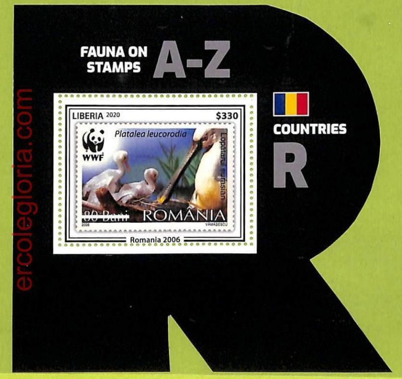 B0516 - LIBERIA - MISPERF ERROR Stamp Sheet - 2020 - BIDS, WWF-