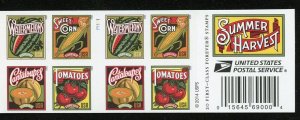 UNITED STATES  SCOTT# 5007d SUMMER HARVEST  IMPERFORATE BOOKLET MINT NH