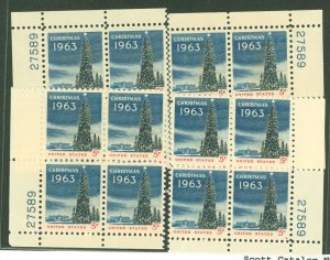 United States #1240a  Plate Block