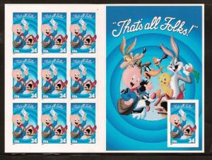 #3534 Porky Pig Full Mint Sheet NH