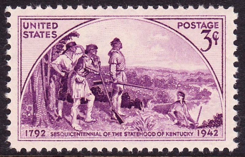 Scott 904, Superb Unused OG NH, 3c Kentucky Statehood