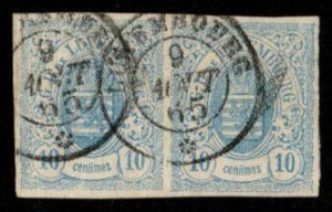 Luxembourg #7 used pair