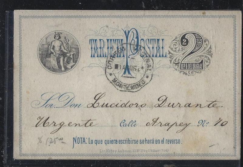 URUGUAY (P0105B)  1905  2C PSC LOCAL USEAGE