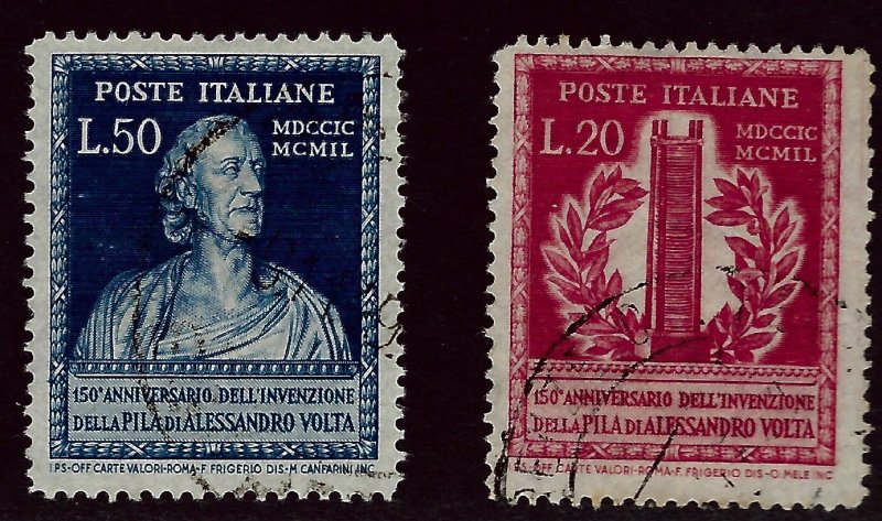 Italy SC#526-527 Used F-VF SCV$37.00...Grab a Bargain!