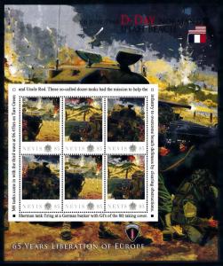 [78495] Nevis 2011 World War II D-Day Sherman Tank Sheet MNH