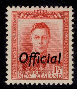 NEW ZEALAND GVI SG O139, 1½d scarlet, LH MINT. Cat £14.