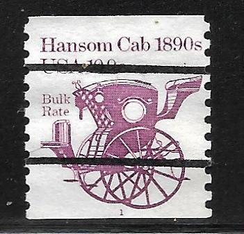 Scott #1904a - 10.9c Hanson Cab PNS P#1 F VF Used-Precancel Style 2 - HCV=$10.00