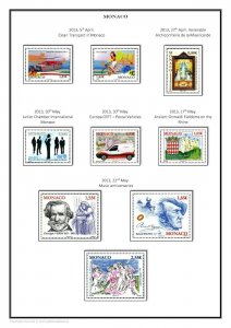 MONACO 1885 - 2021  PDF (DIGITAL) STAMP  ALBUM PAGES  (470 pages)