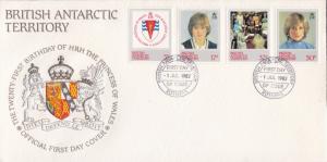 British Antarctic Territory 1982  Princess Diana 21st Birthday First Day Cover