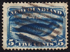 Newfoundland Scott 54 (1887) Used G, CV $10.00 C