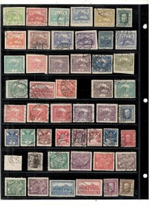 CZECH REPUBLIC COLLECTION ON STOCK SHEET MINT/USED