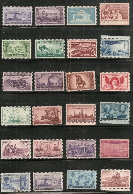 USA  MNH Lot of 3-6 cent singles