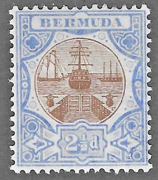 Bermuda (1906) - Scott # 37,  MH