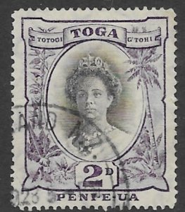 Tonga 55  1920  2 d  fvf used