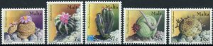 Malta Plants Stamps 2002 MNH Cacti Cactus & Succulents Nature Flora 5v Set