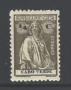 Cape Verde Sc # 173 mint hinged perf 12 X 11 1/2 (BC)