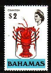 Bahamas-Sc#329- id9-unused LH $2 Crawfish-Marine Life-1971-