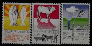 Netherlands Antilles 382-84 MNH Agriculture/ Fishing SCV1.10