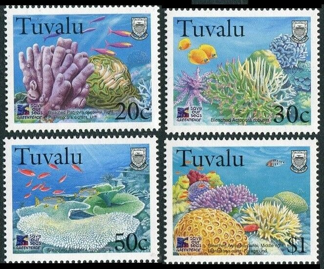 1998 Tuvalu 813-816 Sea fauna