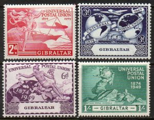 Gibraltar Sc #123-126 Mint Hinged