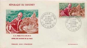 Dahomey, First Day Cover, Religion