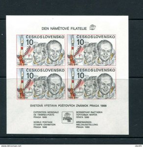 Czechoslovakia 1987 Sheet Mi Block 73 MNH Imperf Phil Exhibition 12228