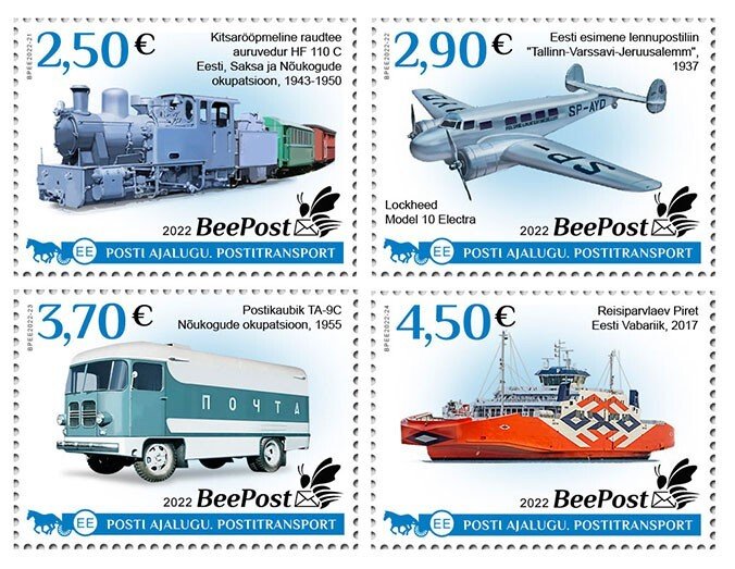 BEEPOST ESTONIA - 2022 - Postal History - Perf 4v Sheet - M N H -Private Issue