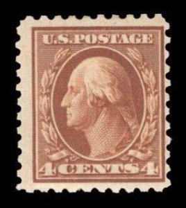 US STAMPS #465 4c P10 NO WMK MINT OG H LOT #82484-4