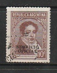 1944 Argentina - Sc O75 - used VF - single - Rivadavia