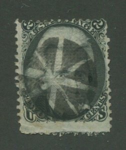 1867 United States Postage Stamp #87 Used Cork Postal Cancel