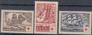 FINLAND Sc #B24-6 SEMI POSTAL SET CPL VLH with VARIOUS SHIPS