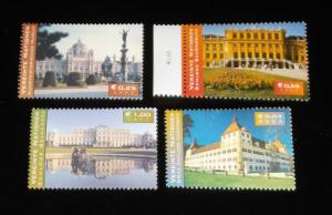 U.N.VIENNA 2003-2004, AUSTRIAN TOURISTS ATTRACTIONS SINGLES, MNH, NICE!! LQQK!!!