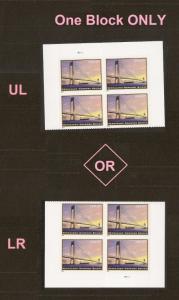 US 4872 Priority Mail Verrazano-Narrows Bridge $5.60 plate block MNH 2014