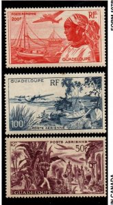 Guadeloupe C10-C12 Set Mint Hinged