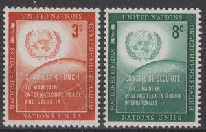 United Nations Scott# 55-56 1957 MNH