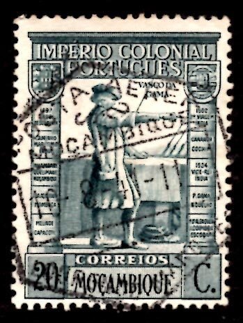 Mozambique 1938 Mousinho de Albuquerque, Horse Statue 20c Scott.274 Used (#7)