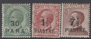 Italy Costantinopoli - Sassone n.58+59+63 MNH** cv 68$