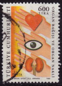 Turkey 2402 Used - Health Organ Donation (1988)