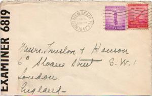 United States Florida West Palm Beach 1941 machine  2c and 3c Defense to Lond...